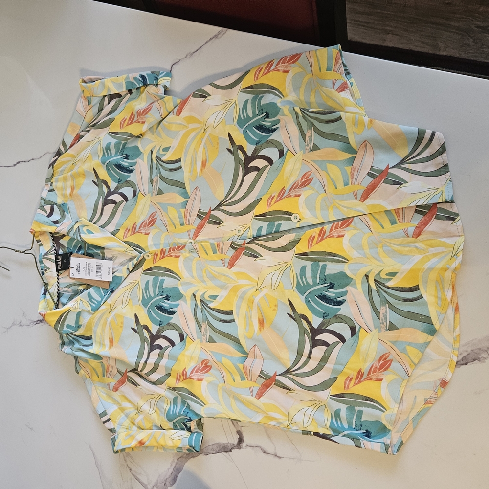 Floral Print Hawaiian Style Women's Shirt